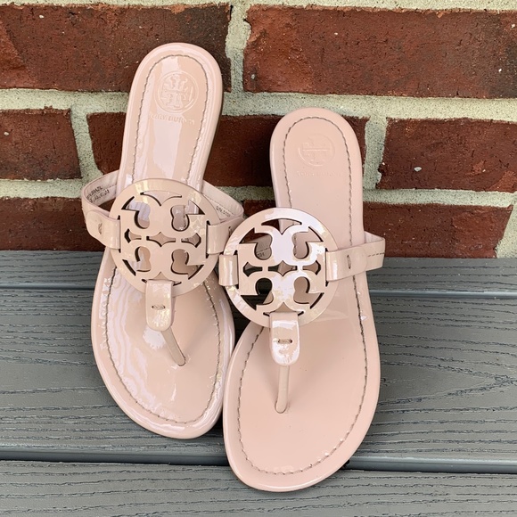 shell pink sandals